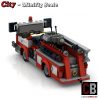 Custombricks.de - Lego Custom Moc City Modell Us Feuerwehr Truck über Lego Flughafenfeuerwehr
