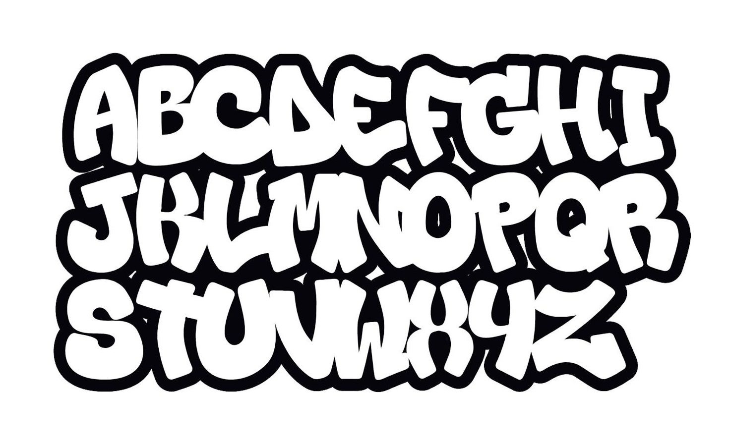 Das Beste Graffiti-Buchstaben Abc (With Images) | Lettering über Graffiti Buchstaben Vorlagen