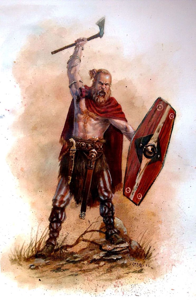Das Ist Ein Klassisch Deutsche Krieger. Sie Töten Römer Und für Römische Krieger