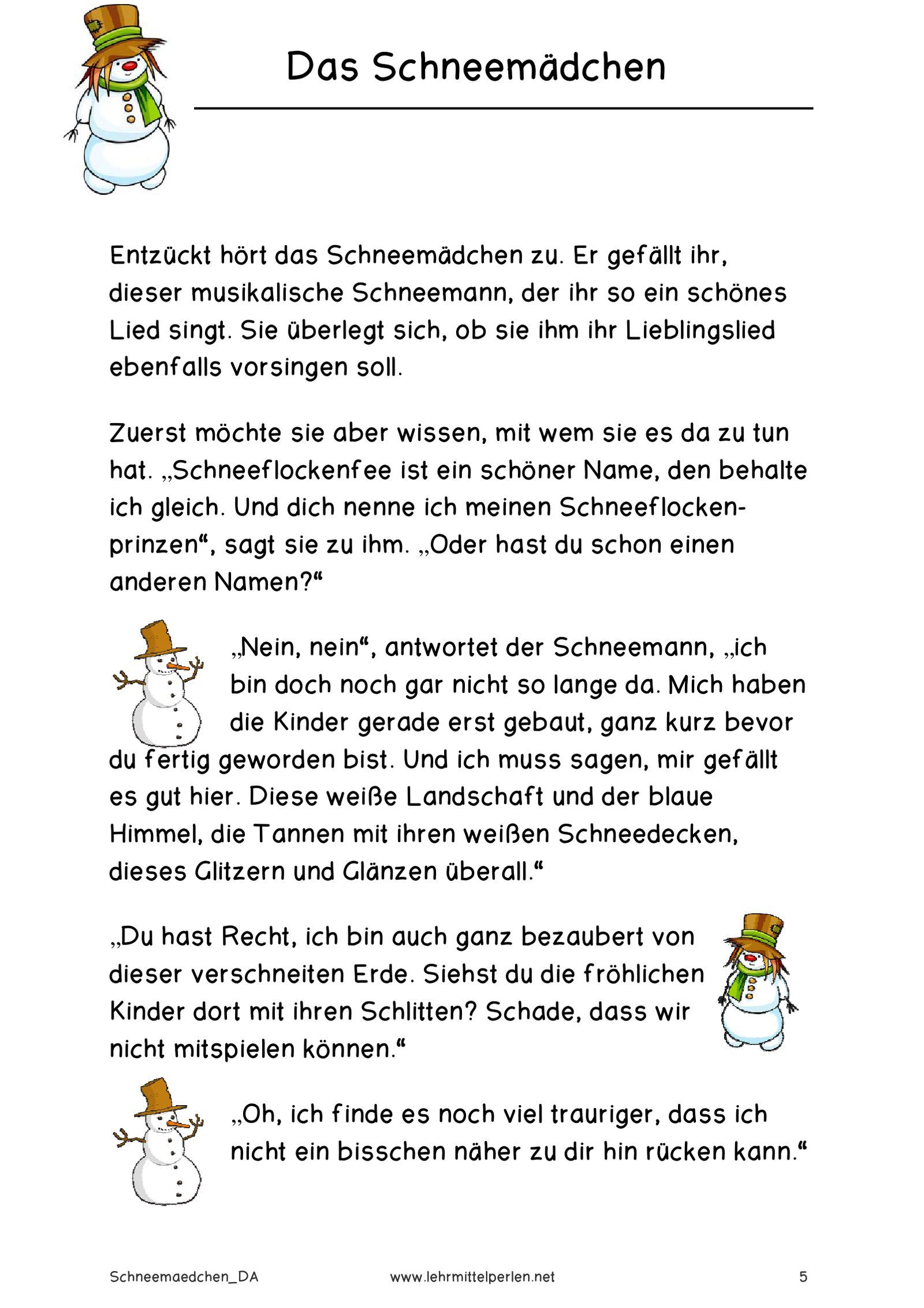 Das Schneemädchen | Pdf To Flipbook | Gedicht Weihnachten für Weihnachtsgedichte Für Kindergartenkinder Lustig