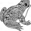 Decorative Ornate Doodle Frog Illustration With Abstract bei Frosch Zum Ausmalen