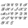Dekobuchstaben - Einzelbuchstaben Verschnörkelt mit Buchstaben Verschnörkelt