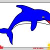 Delfin Zeichnen 3 Schritt Für Schritt Für Anfänger &amp; Kinder - Zeichnen  Lernen in Delfine Zeichnen