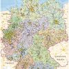 Details Zu Postleitzahlenkarte Plz Deutschland Mit Bundesländern Wand Karte  Poster A0, 2018 bei Karte Von Deutschland Mit Bundesländern
