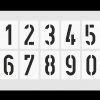 Details Zu Zahlenschablone Nr. 35 ○ Einzelne Zahlen 10Cm ganzes Buchstaben Schablone Zum Ausdrucken