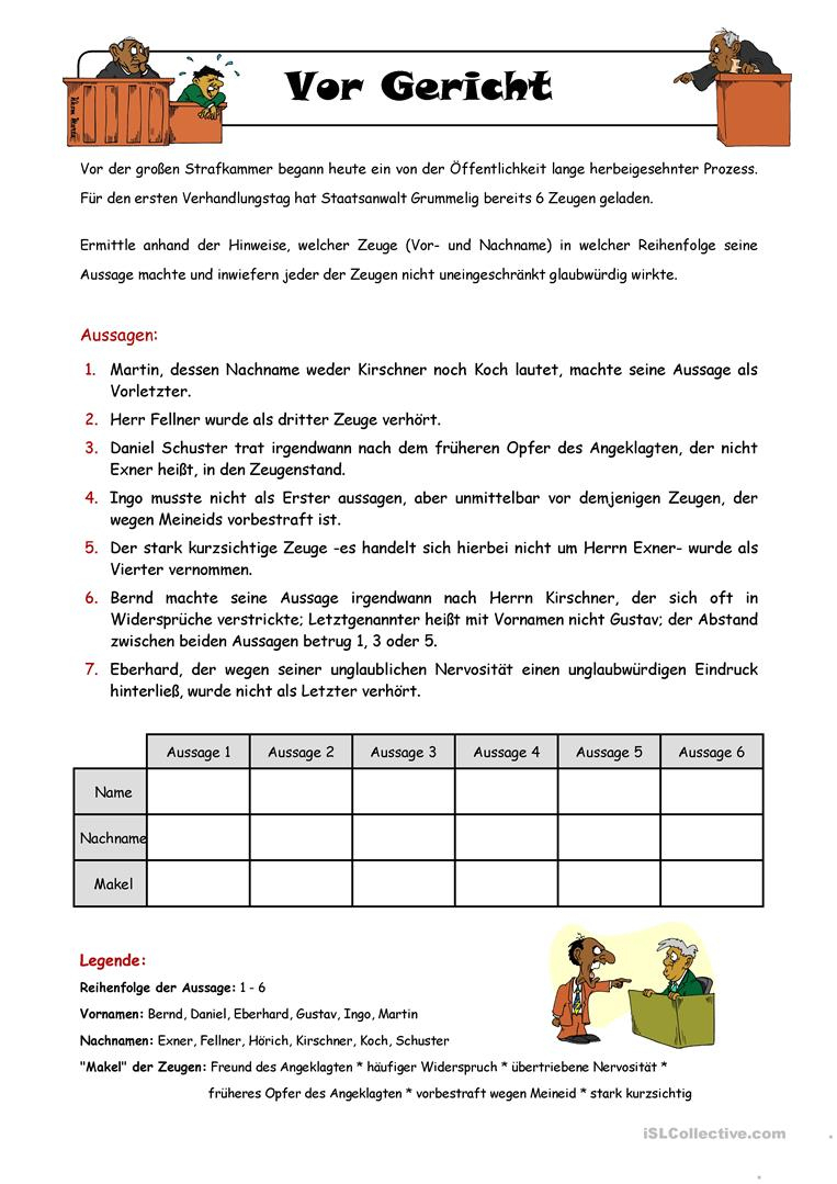 Deutsch Daf Logical Arbeitsblätter - Beliebteste Ab (33 Results) bestimmt für Logicals 3 Klasse Zum Ausdrucken