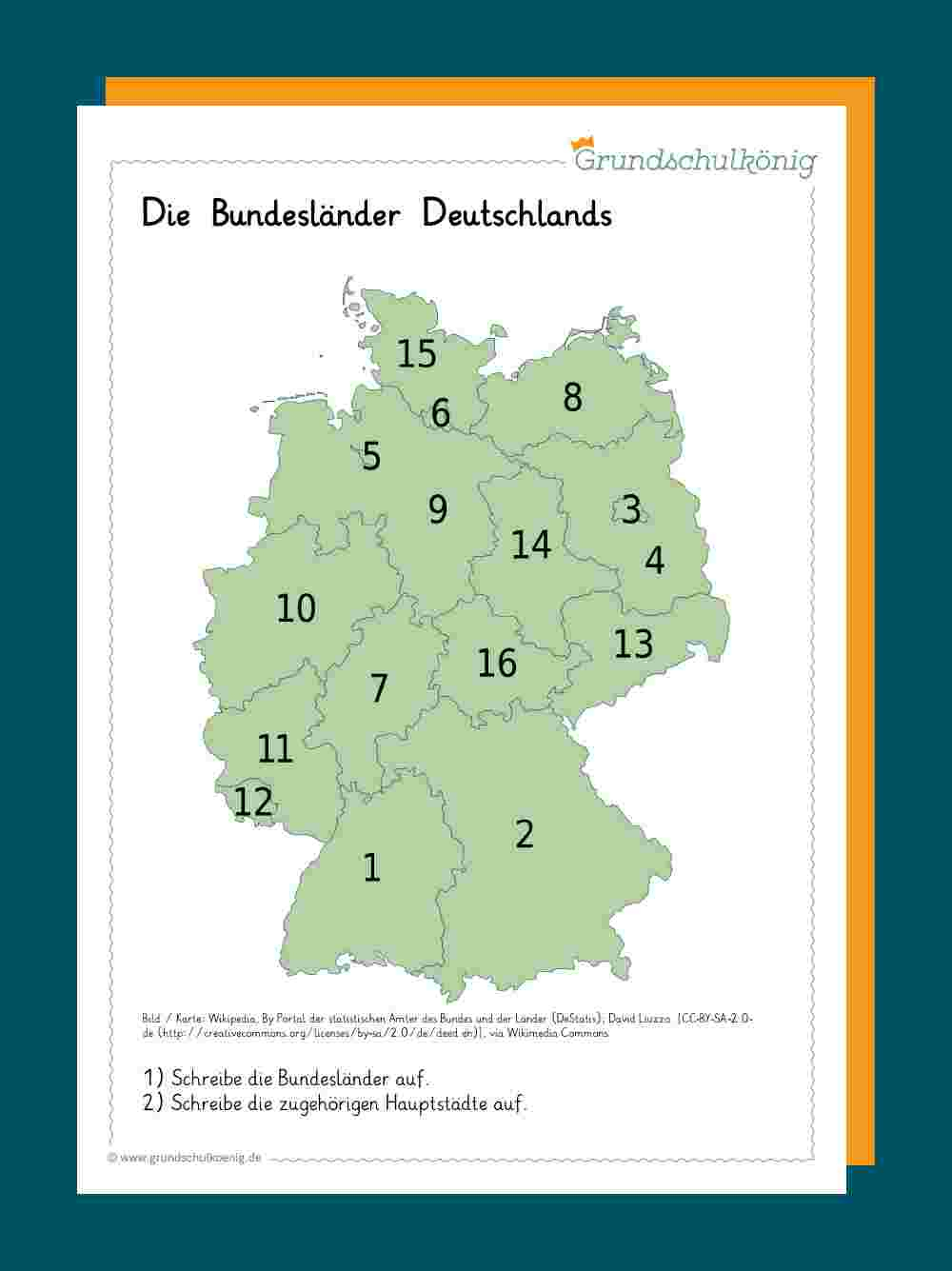 Deutschland in Deutschland Die Bundesländer Und Ihre Hauptstädte