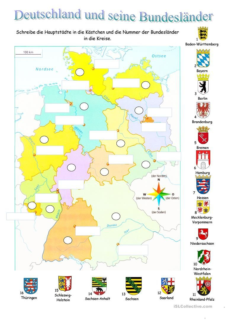 Deutschland Und Seine Bundesländer | Deutsche Grammatik innen Deutschland Bundesländer Landeshauptstädte