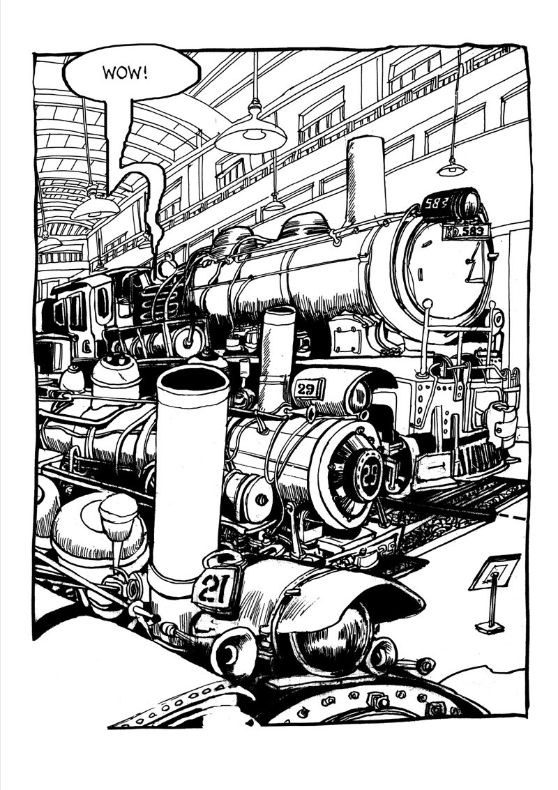 Die Eisenbahn Über Den Wolken– Edition Moderne - Verlag Für innen Eisenbahn Comics Bilder