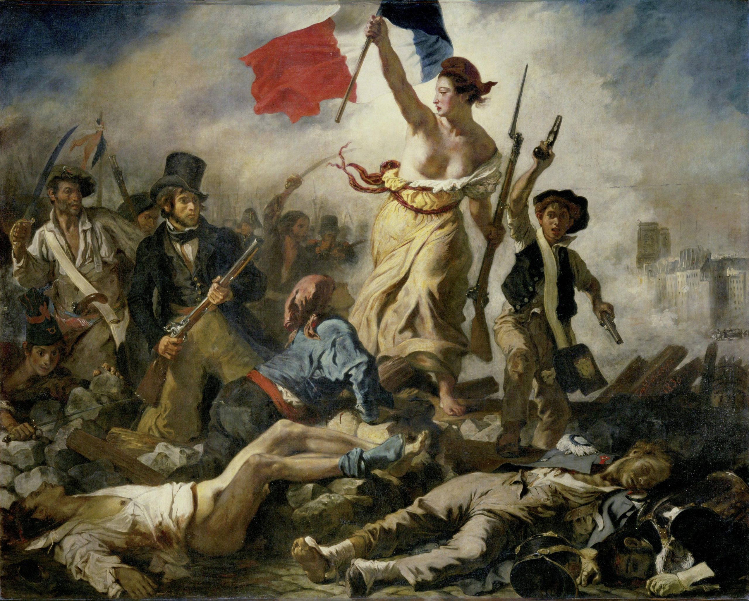 Die Freiheit Führt Das Volk – Wikipedia in Delacroix Die Freiheit Führt Das Volk