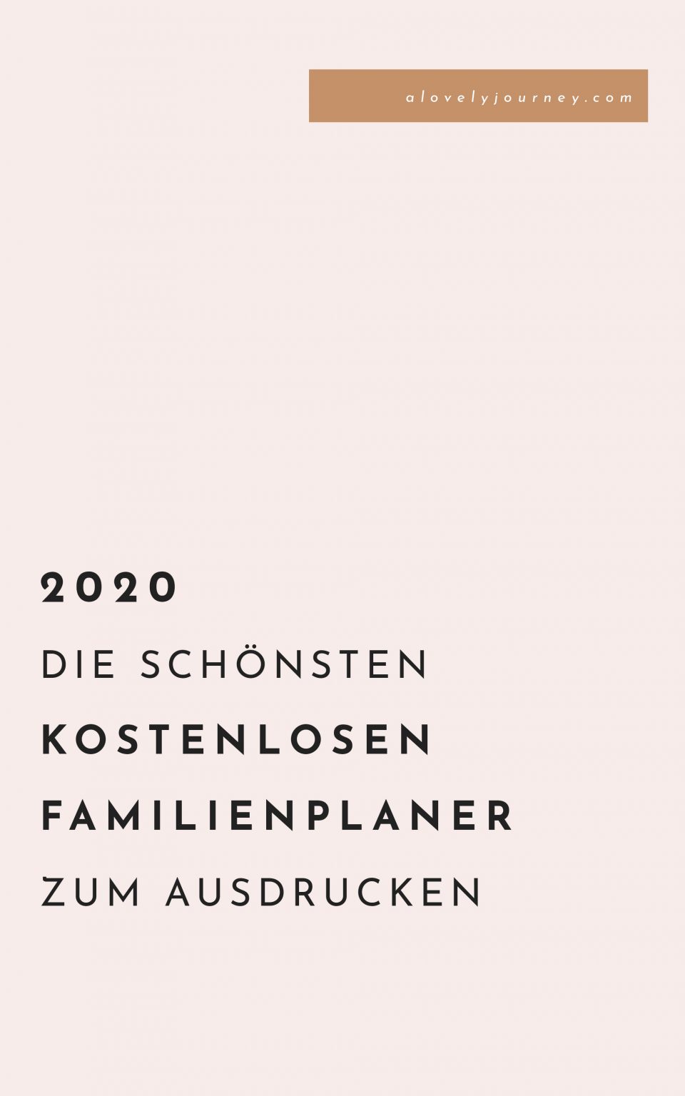 Die Schönsten Familienplaner 2020 Einfach Kostenlos Ausdrucken in