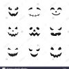 Diese Stock-Vektorgrafik Herunterladen: Sammlung Von in Halloween Gesichter Vorlagen