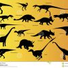 Dinosaurier Mit Namen. Vektor Abbildung. Illustration Von verwandt mit Dinosaurier Namen Und Bilder