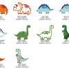 Dinosaurier Stickdateien Set Mit 3 Applikationen [Digital] verwandt mit Dinosaurier Namen Und Bilder