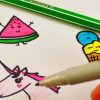 Diy Filofax Ideen | Niedliche Bilder Malen | Sweet Edition Mit Süßigkeiten,  Eis &amp; Einhorn | Cute für Sachen Zum Malen