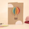 Diy Grußkarte Basteln: Heißluftballon - Papierdrachen in Grußkarten Selber Basteln