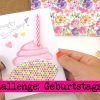 Diy Inspiration Challenge #18 Geburtstagskarten | Evas Challenge | Tutorial  - Do It Yourself in Geburtstagskarten Zum 18 Selber Basteln