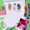 Diy Kalender 2018 Zum Fingerstempeln - Freebie | Kalender für Kalender Basteln Mit Kindern
