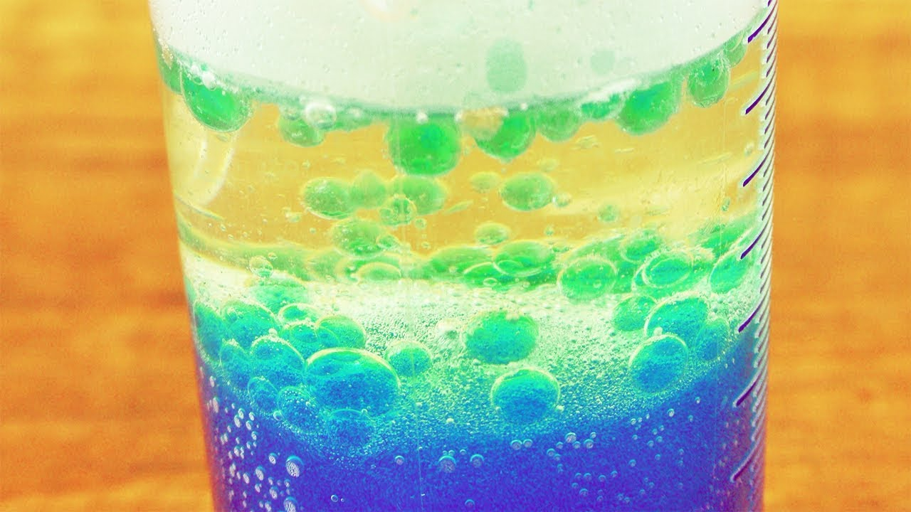 Diy &quot;lavalampe&quot; Im Glas | Super Experiment Für Zuhause | Kinder Experiment  Mit Öl &amp; Wasser in Experiment Mit Wasser Öl Und Lebensmittelfarbe