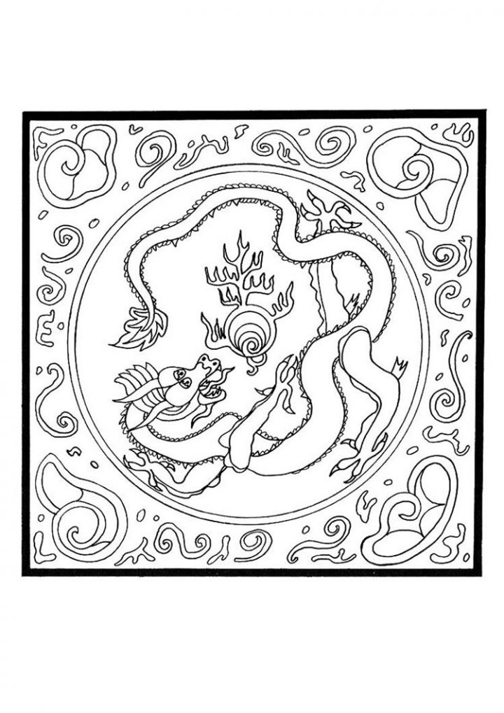 Mandala Drachen - kinderbilder.download | kinderbilder.download
