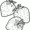 Drei Erdbeeren Ausmalbild &amp; Malvorlage (Essen Und Trinken) innen Malvorlage Erdbeere