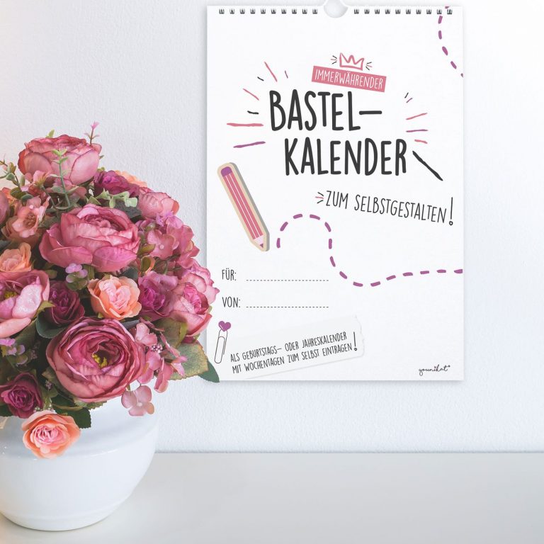 Du Erhältst Einen Bastel-Kalender Im Din A4 Hoch-Format Mit bei ...