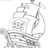 ▷ Piratenschiff - Gratis Ausmalbild in Malvorlage Piratenschiff
