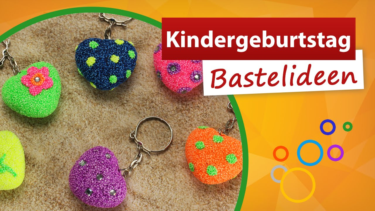 ✂ Kindergeburtstag Bastelideen ✂ Herzanhänger Basteln - Trendmarkt24 bestimmt für Basteln Mit Kindern Geburtstagsparty