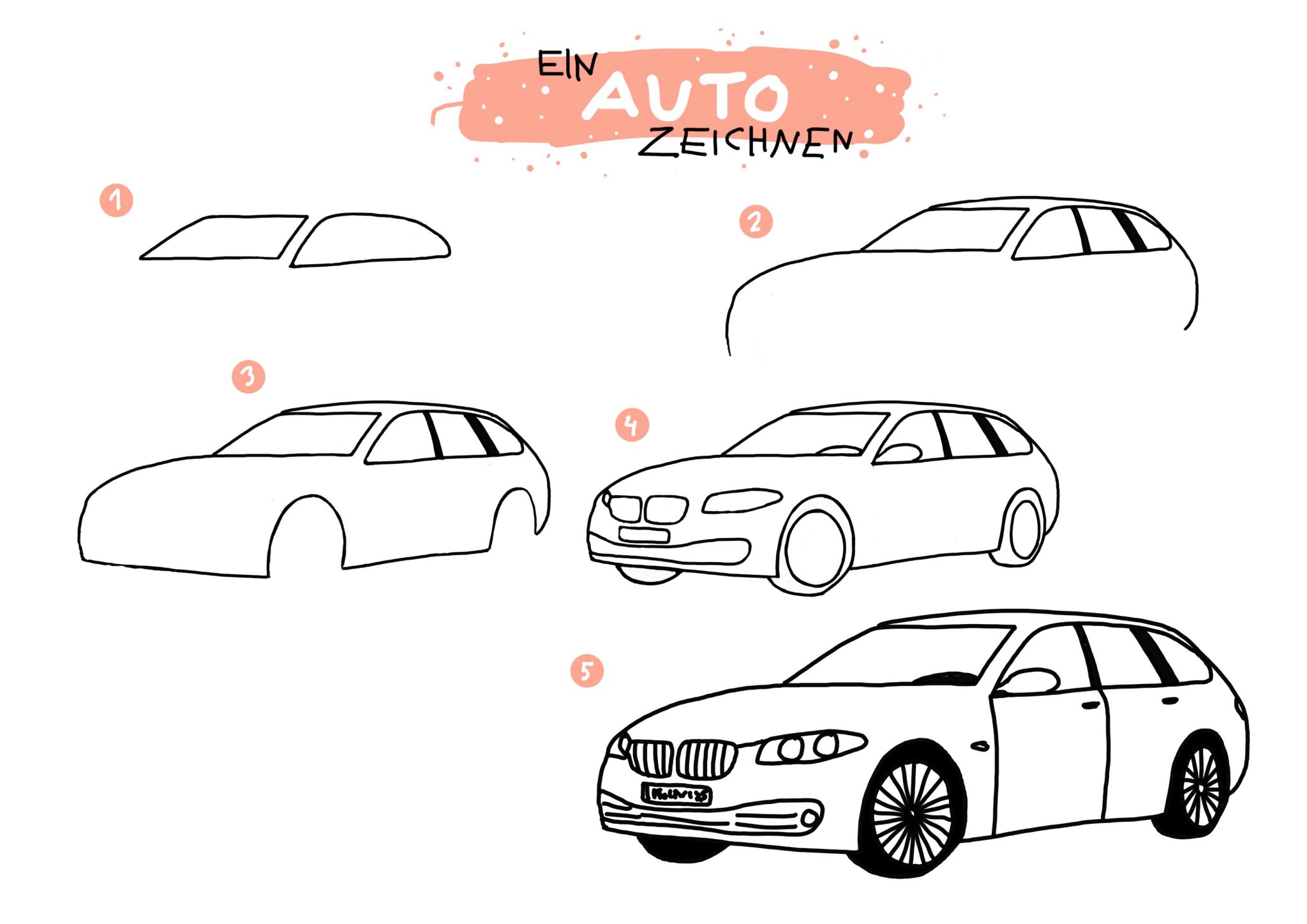 Auto Malen Einfach - kinderbilder.download | kinderbilder.download