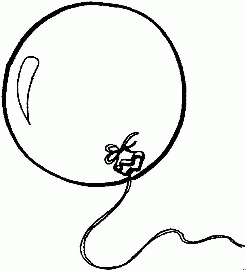 Ein Luftballon Ausmalbild &amp; Malvorlage (Kinder) verwandt mit Luftballon Malvorlage