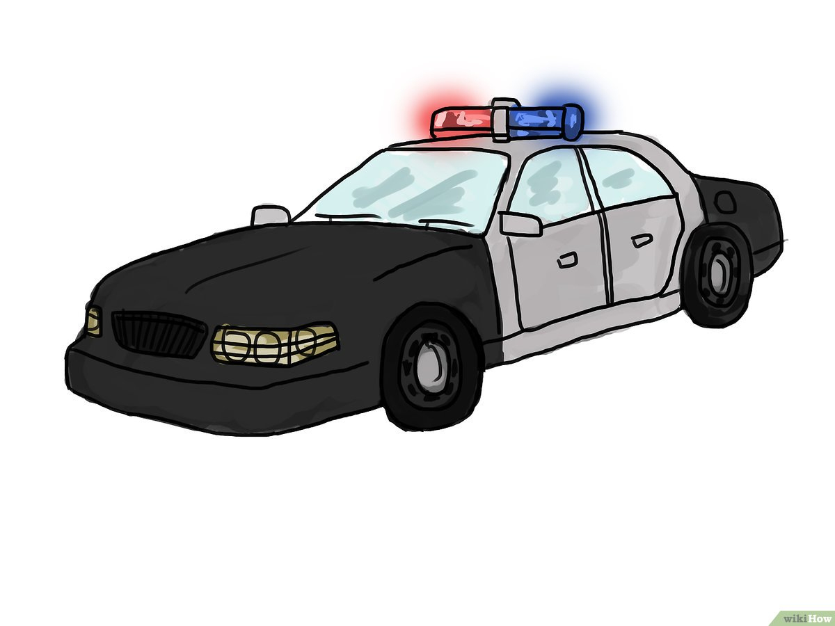 Ein Polizeiauto Zeichnen – Wikihow bestimmt für Polizeiauto Malen