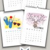 Einfach Kalender Basteln Mit Kindern - Fingerstempel bestimmt für Kalender Zum Selber Basteln