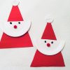 Einfacher Weihnachtsmann Aus Pappteller - Basteln Mit mit Weihnachtsmann Bastelvorlage