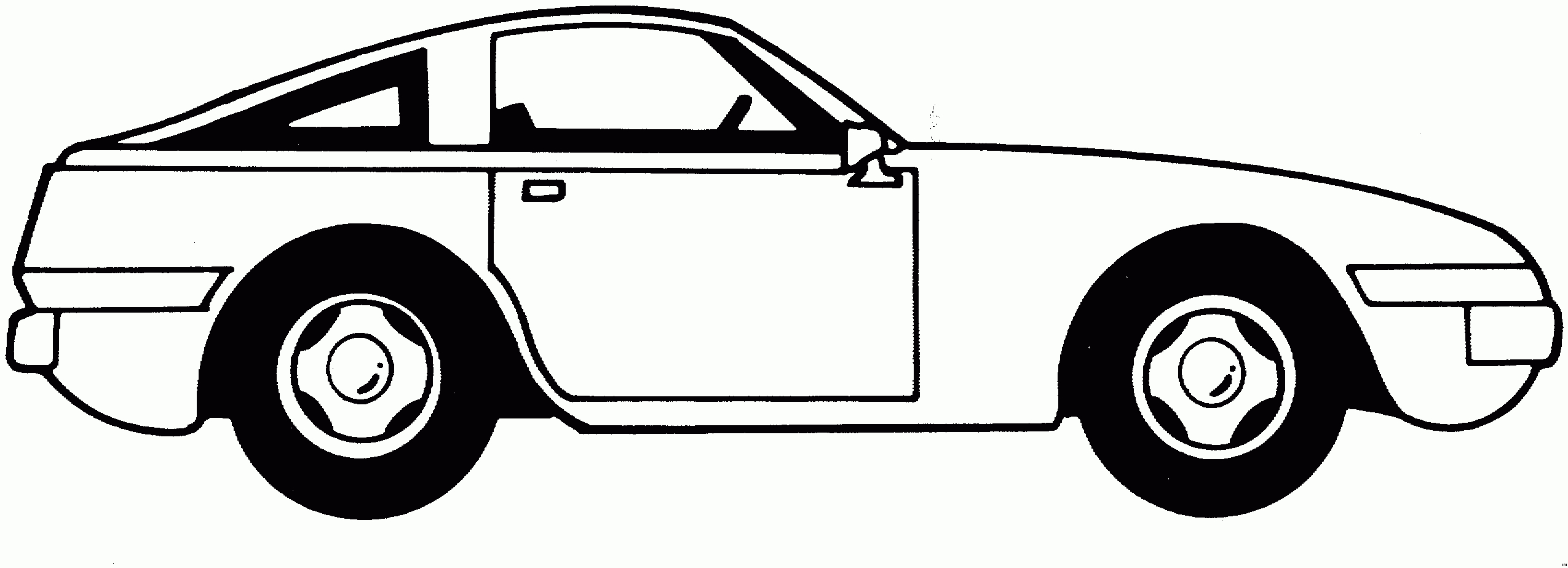 Einfaches Auto Seitlich Ausmalbild &amp; Malvorlage (Auto) bestimmt für Malvorlage Auto Einfach