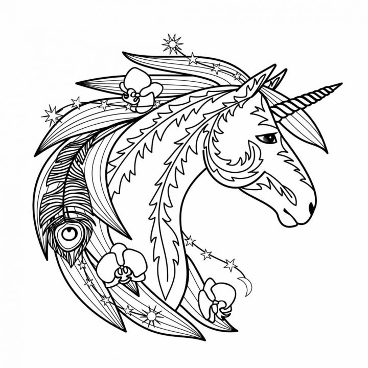 Einhorn Mandala Als Pdf Zum Kostenlosen Ausdrucken, 6 Motive bestimmt für Mandala Einhorn