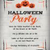 Einladungskarten Drucken | Halloween-Party-Einladungen in Halloween Einladung Vorlagen