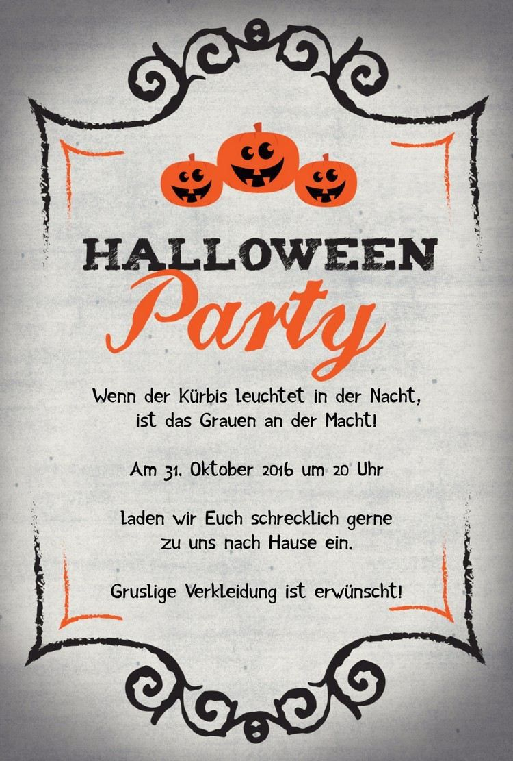 Einladungskarten Drucken | Halloween-Party-Einladungen in Halloween Einladung Vorlagen