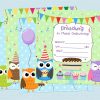 Einladungskarten Kindergeburtstag Selber Basteln Vorlagen innen Geburtstagskarten Kindergeburtstag