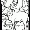 Elch Im Wald Ausmalbild &amp; Malvorlage (Tiere) über Elch Malvorlage