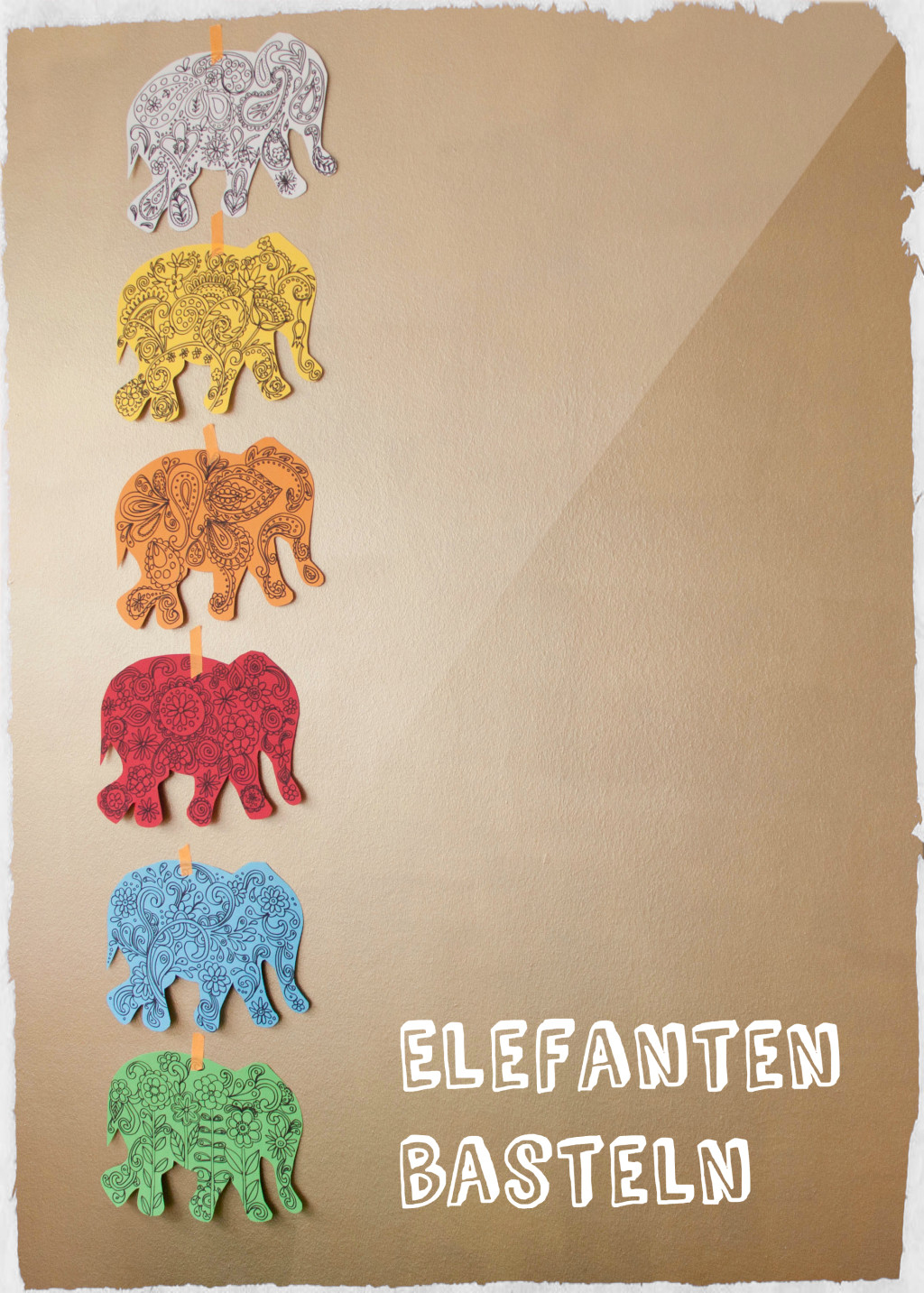 Elefant Basteln - Mit Anleitung | Meine Svenja bei Elefant Bastelvorlage
