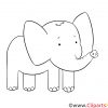 Elefant Laubsägevorlage - Vorlagen Zum Aussägen Von Holztieren bestimmt für Zeichnungen Vorlagen Elefanten