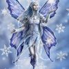 Elfen Grußkarte - Snowflake Fairy Inkl. Umschlag (Mit für Elfen Zeichnungen