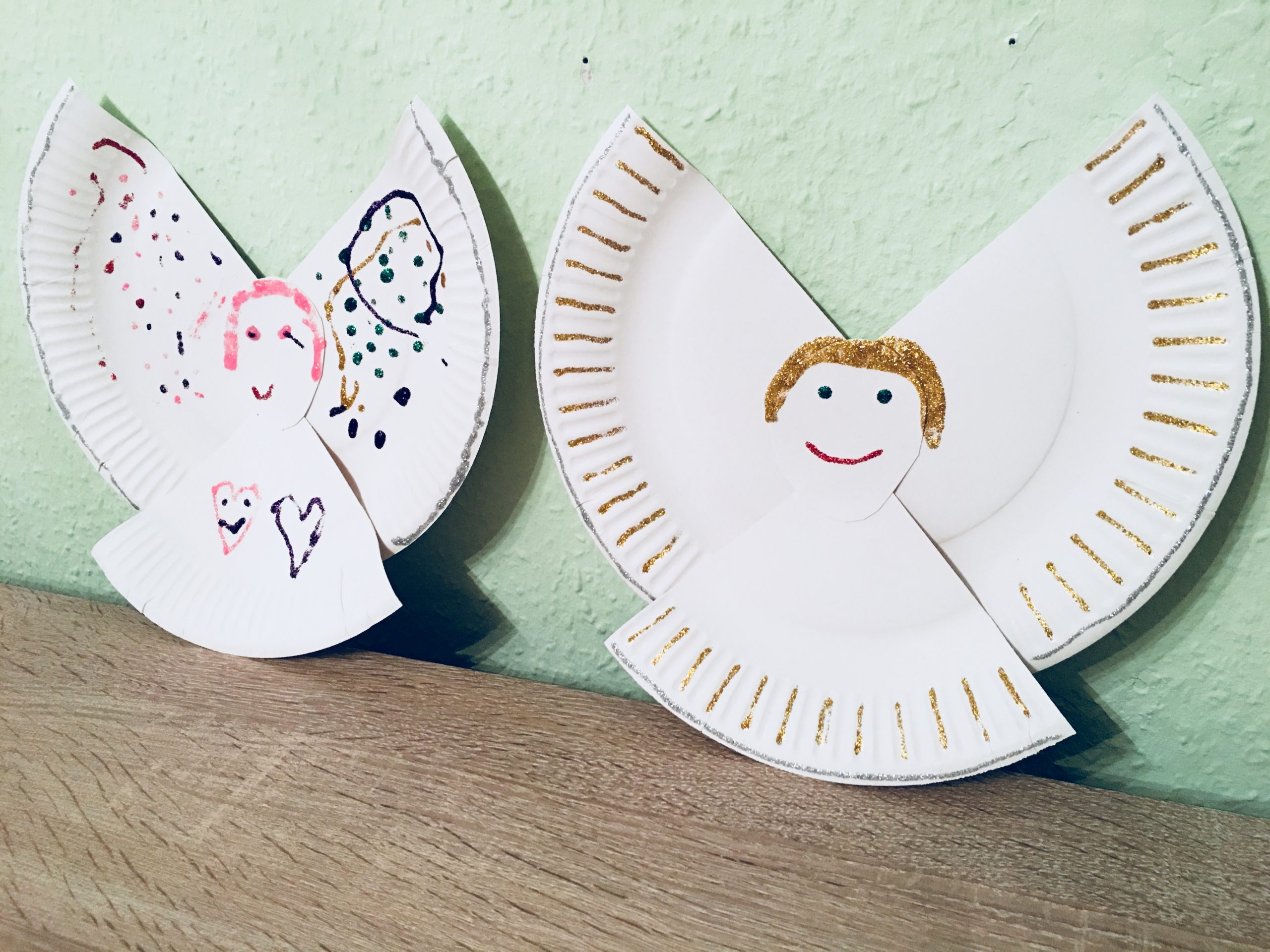 Engel Aus Pappteller - Basteln Mit Kindern | Der verwandt mit Engel Basteln Grundschule