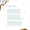 Es Soll Schnei´n&quot; - Winter Gedicht - Aus &quot;lieder &amp; Reime 1 innen Kurzes Weihnachtsgedicht Kindergarten