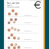 Euro Und Cent für Übungsaufgaben 1 Klasse Kostenlos