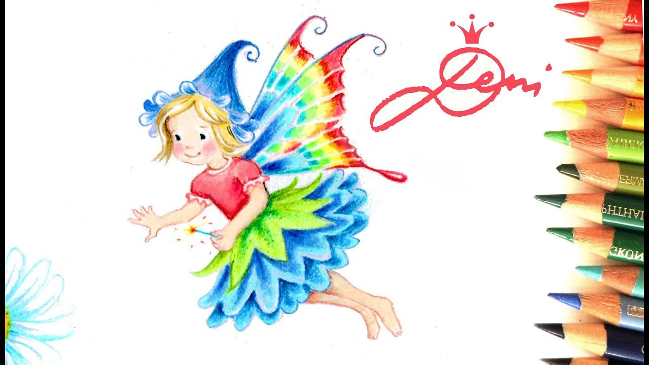 🌸fee Zeichnen Lernen 🧚‍♀️ Blumenfee Malen 🧚‍♂️ How To Draw A Fairy 🌺  Kак Се Рисува Фея ganzes Fee Zeichnen