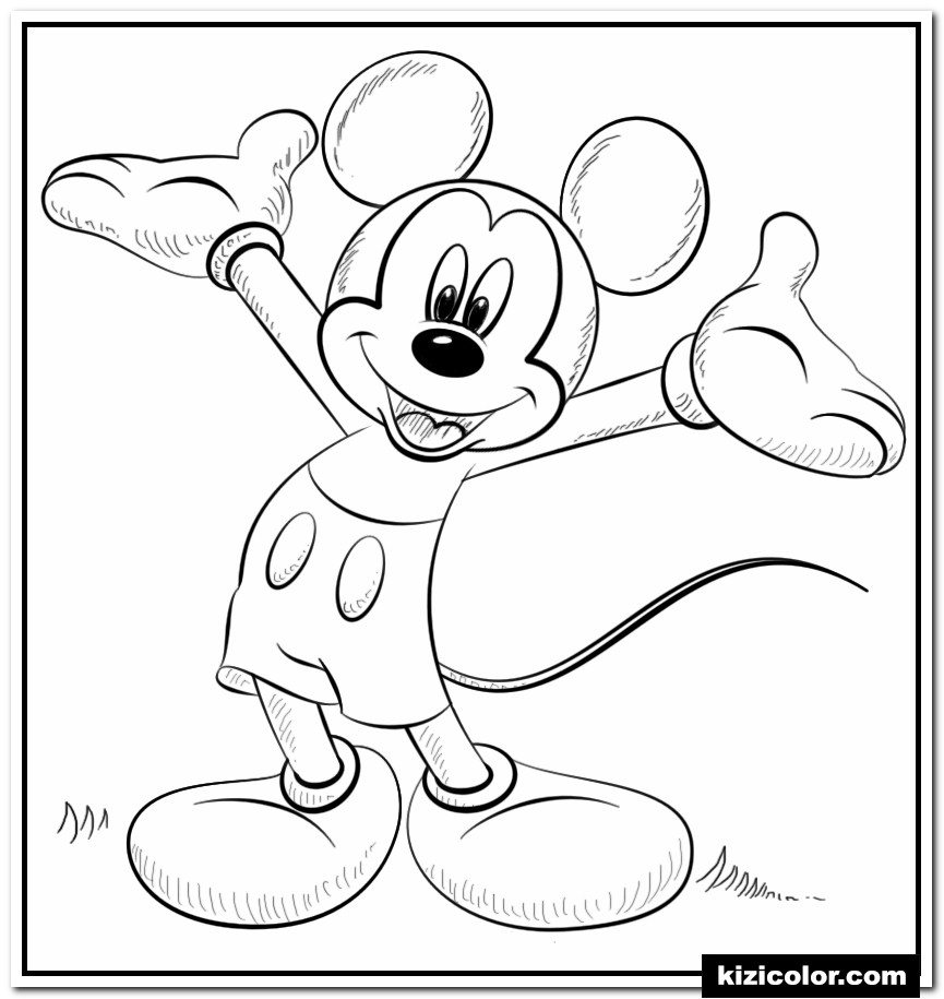 🎨 Mickey Maus Disney - Ausmalbilder Kostenlos Zum Ausdrucken ganzes Micky Maus Bilder Ausdrucken