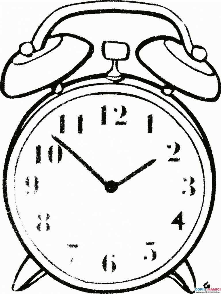 🎨 Uhr - Ausmalbilder Kostenlos Zum Ausdrucken mit Uhr Zum Ausdrucken