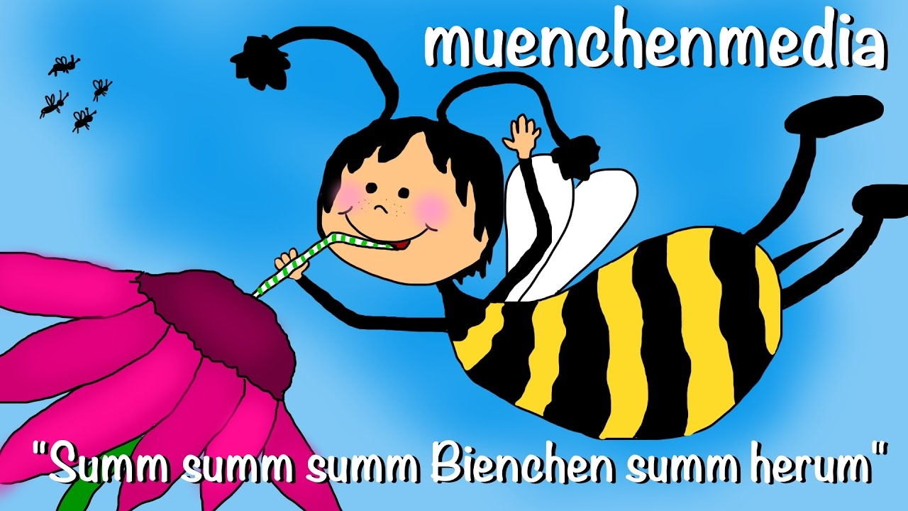 🎵 Summ Summ Summ - Kinderlieder Zum Mitsingen | Kinderlieder Deutsch -  Muenchenmedia mit Summ Summ Summ Bienchen Summ Herum Text