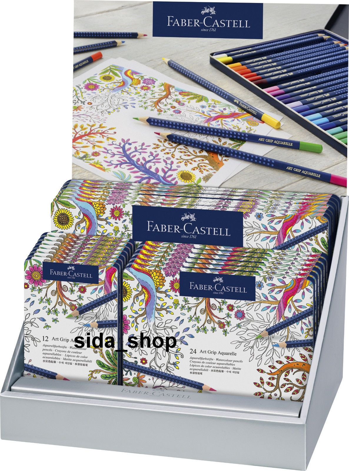 Faber-Castell Aquarellstifte Art Grip Aquarelle 12, 24, 36 innen Faber Castell Art Grip Aquarelle 36